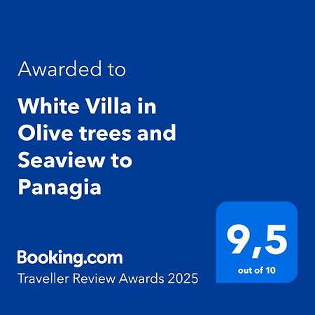 White Villa In Olive Trees And Seaview To Panagia Almiropótamos المظهر الخارجي الصورة