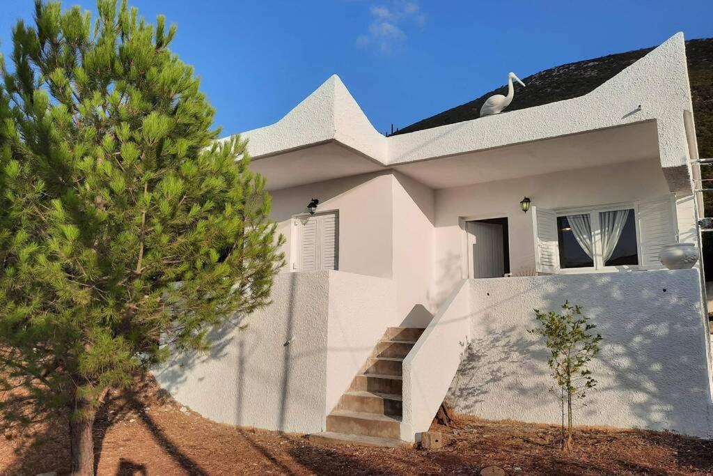 White Villa In Olive Trees And Seaview To Panagia Almiropótamos المظهر الخارجي الصورة