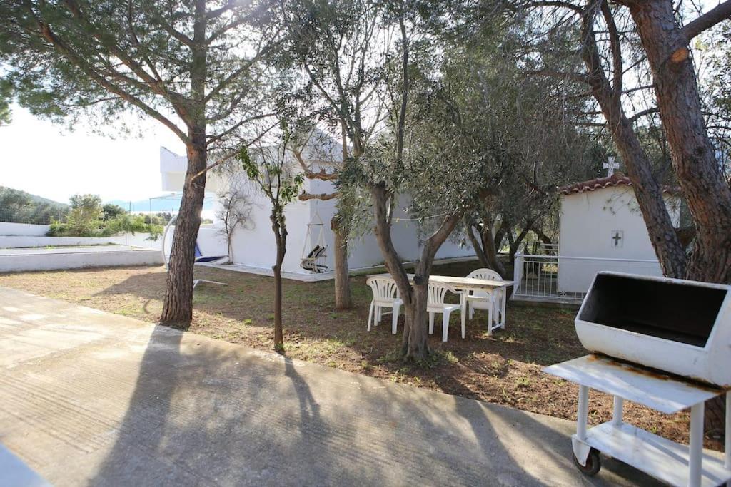 White Villa In Olive Trees And Seaview To Panagia Almiropótamos المظهر الخارجي الصورة