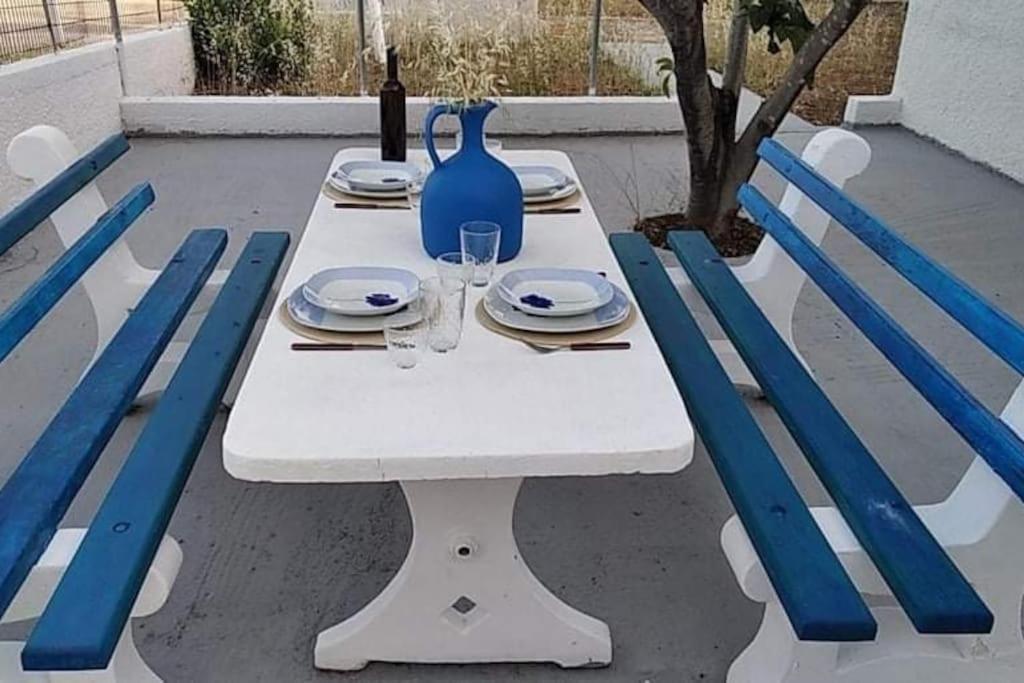 White Villa In Olive Trees And Seaview To Panagia Almiropótamos المظهر الخارجي الصورة