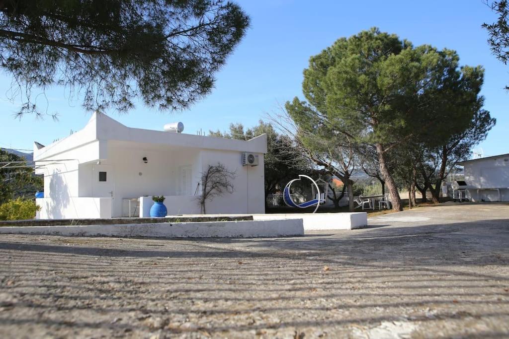 White Villa In Olive Trees And Seaview To Panagia Almiropótamos المظهر الخارجي الصورة
